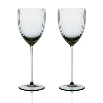 Caskata Quinn Smoke White Wine Glasses - Set of 2