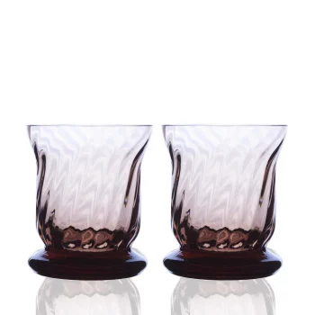 Caskata Quinn Mocha Votive Holders - Set of 2