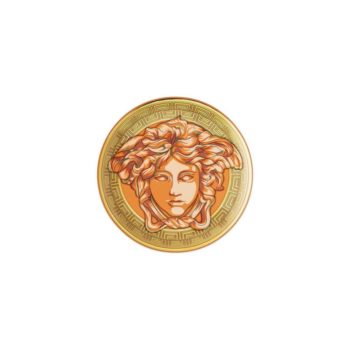 Versace Medusa Amplified Orange Coin - Bread & Butter Plate