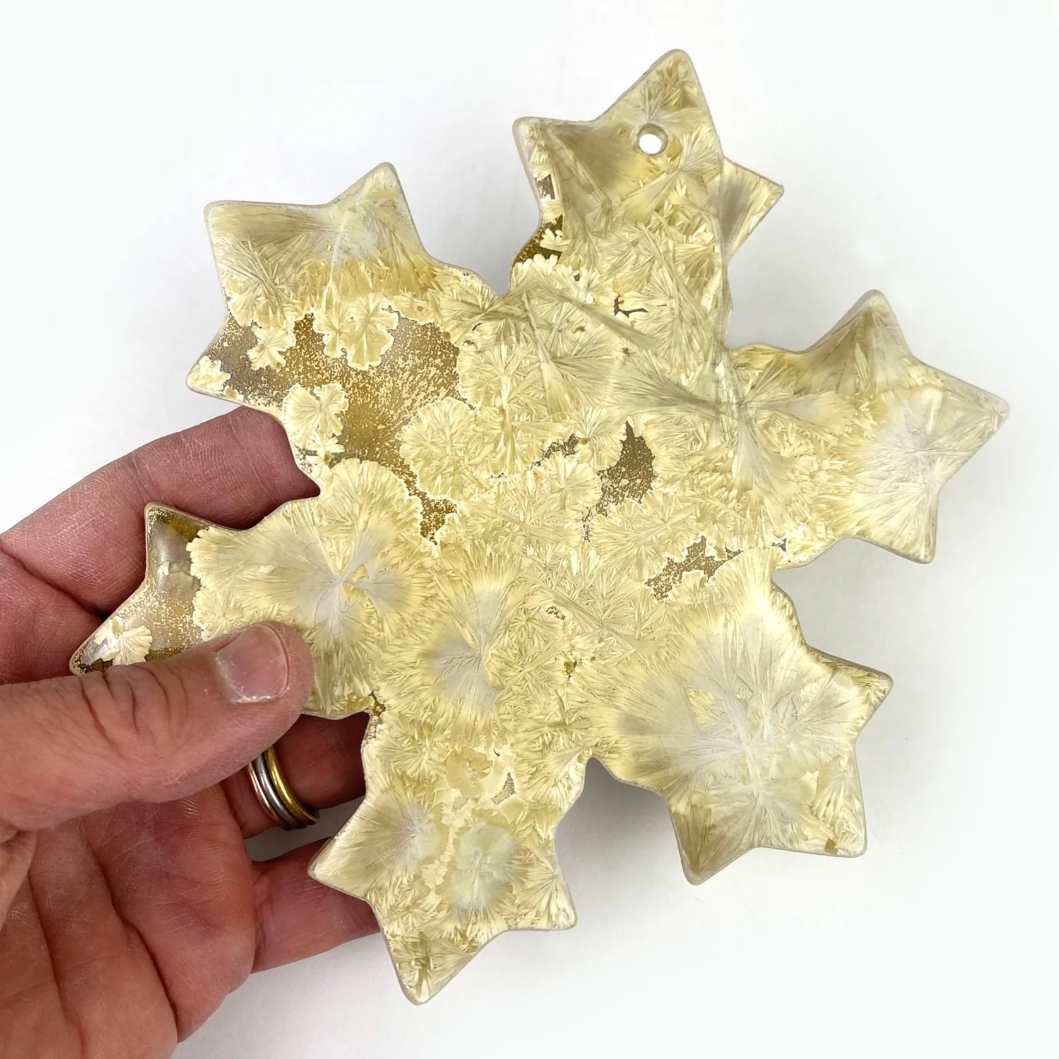 Michael Wainwright Borealis Gold Snowflake Ornament