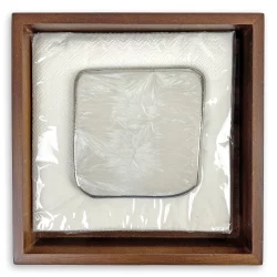 Michael Wainwright Borealis White with Platinum Napkin Holder