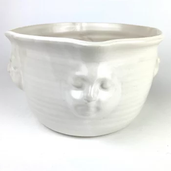 Michael Wainwright Face Small Bowl White