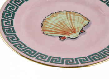 Ginori 1735 Il Viaggio di Nettuno Flat Bread Plate - Pink - Image 2