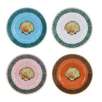 Ginori 1735 Il Viaggio di Nettuno Flat Bread Plates - Set of 4
