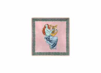 Ginori 1735 Il Viaggio di Nettuno Squared Plate - Pink 8.2"