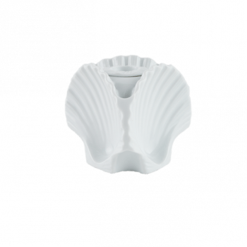 Ginori 1735 Il Viaggio di Nettuno 3 Shells Candleholder - White