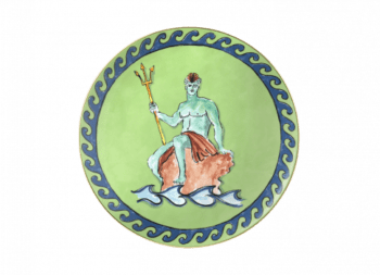 Ginori 1735 Il Viaggio di Nettuno Charger - Moss Green 12.9"
