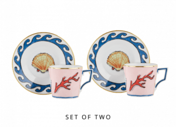 Ginori 1735 Il Viaggio di Nettuno Espresso Cup & Saucer - Set of 2
