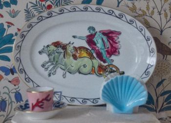 Ginori 1735 Il Viaggio di Nettuno 3 Shells Candleholder - Sea Blue - Image 2