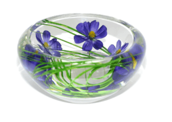 Emilio Robba Blue Cosmos Flower Bowl