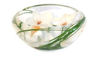 Emilio Robba Champagne Magnolia Flower Bowl
