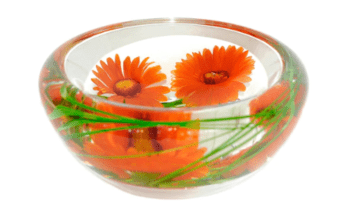 Emilio Robba Orange Daisy Flower Bowl