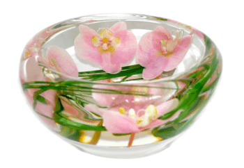 Emilio Robba Pink Phalaenopsis Flower Bowl