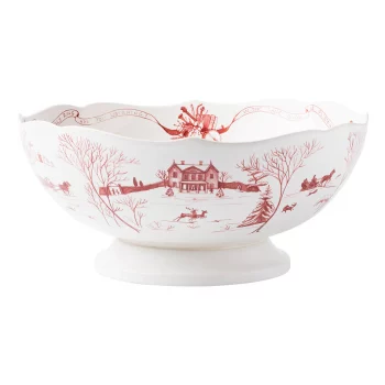 Juliska Country Estate Footed Bowl 13 in - Winter Frolic