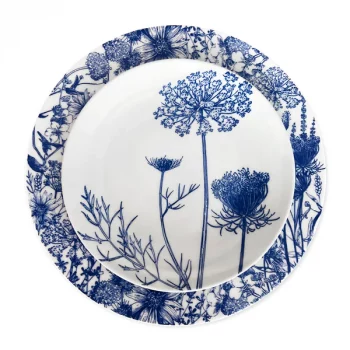 Caskata Summer Blues Coupe Salad Plate - Image 2