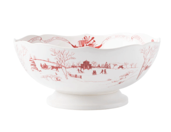 Juliska Country Estate Footed Bowl 13 in - Winter Frolic - Image 2