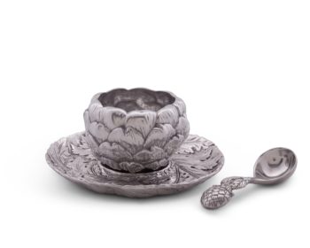 Arthur Court Artichoke Condiment 3 Piece Set - Image 4