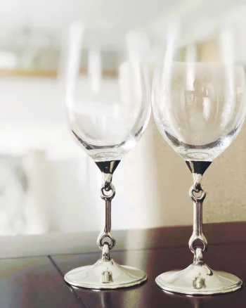 Vagabond House Equestrian Bit Wine Glass - Image 2