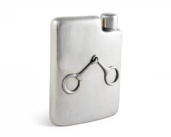 Vagabond House Equestrian Pewter Flask
