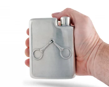 Vagabond House Equestrian Pewter Flask - Image 2