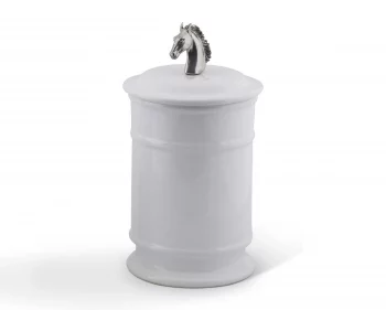 Vagabond House Horse Head Stoneware Cannister - 2 sizes