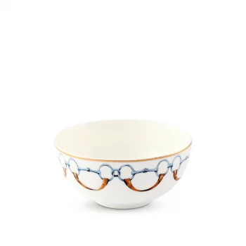 Vagabond House Wellington Bit Pattern Round Cereal/Dip Bowl 6.5"
