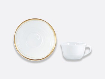 Bernardaud Alabaster Tea Cup and Saucer 7 oz.