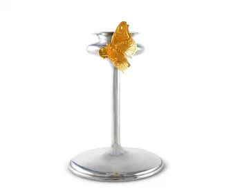 Vagabond House BUTTERFLY CANDLESTICK TAPER / TEA LIGHT  7"H