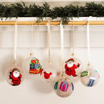 Vietri Red Bird Ornaments Set - Image 2