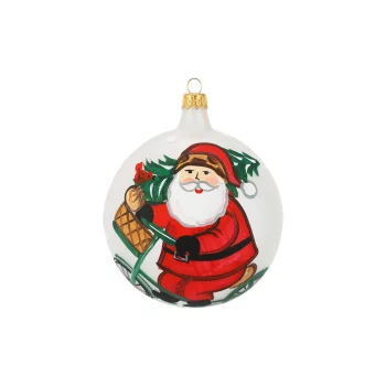 Vietri Old St. Nick Bicycle Ornament