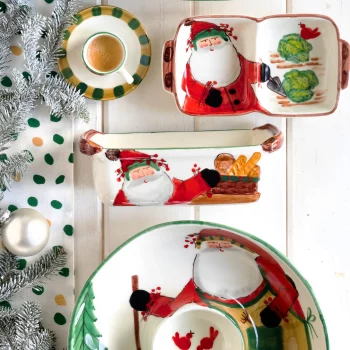 Vietri Old St. Nick Loaf Pan - Image 4
