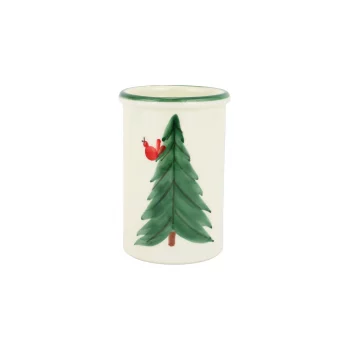 Vietri Old St. Nick Utensil Holder with Carrots - Image 2