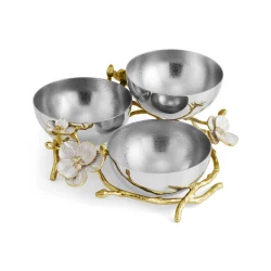 Michael Aram Orchid Bowl - Triple 9”L x 9"W x 3.75"H