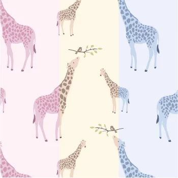 Magnetic Me Blue Jolie Giraffe Organic Cotton Magnetic Footie - Image 3