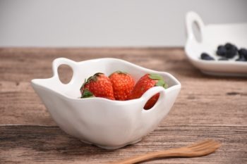 Pampa Bay Melamine Ivy Snack Bowl White 5 × 5 × 3 in - Image 2