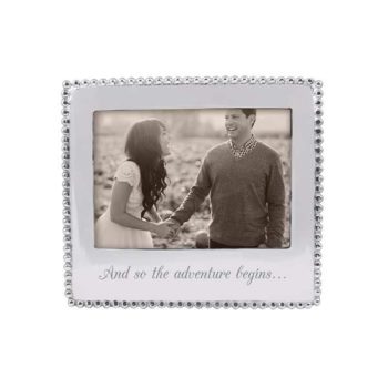 Mariposa "And So The Adventure Begins Beaded 5 x 7 Frame