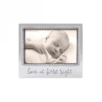Reed & Barton Twinkle Twinkle Tooth Fairy Box D. Mariposa “Love at First Sight” Beaded 4 x 6″ Frame