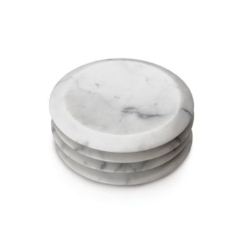 Simon Pearce Marble Coaster Set - White