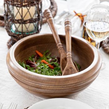 Juliska Bilbao Wood Salad Servers 11.5"L - Image 2