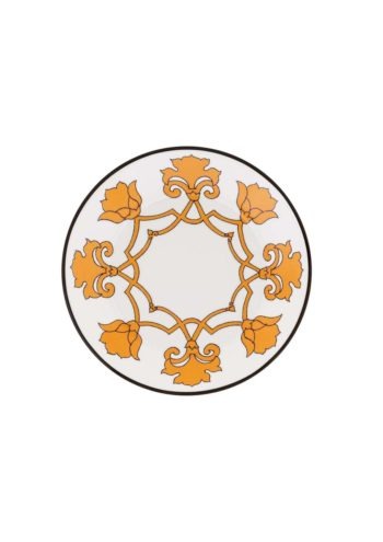 Pinto Paris Jaipur Dessert Plate Orange 8.25"D