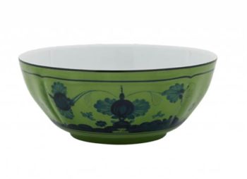 Ginori 1735 Oriente Italiano Malachite Small Serving Bowl 6.5"D Soup, Stew, Gumbo, Ice Cream