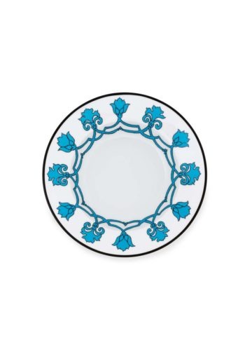 Pinto Paris Jaipur Soup Plate Blue 8.66"D