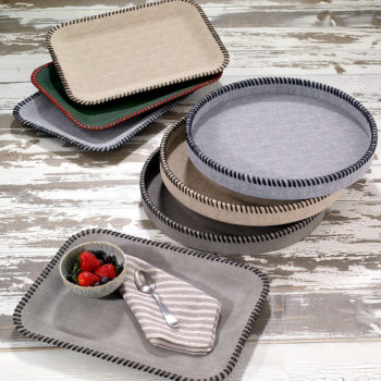 Bodrum Whipstitch Flat Trays