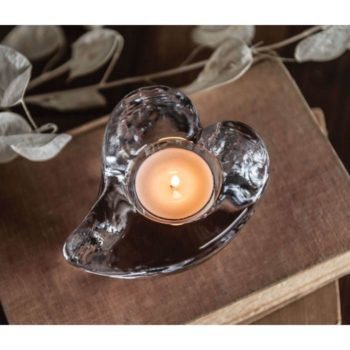 Simon Pearce Twist Heart Tealight - Image 3