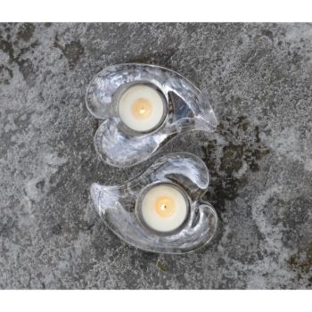 Simon Pearce Twist Heart Tealight - Image 2