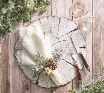 Kim Seybert Birch Placemat - Set of 4 - Image 2