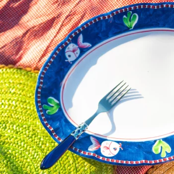 Vietri Melamine Campagna Pesce Oval Platter - Image 3