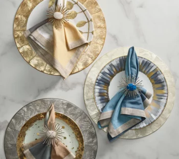Kim Seybert Flare Napkin Rings - Set of 4