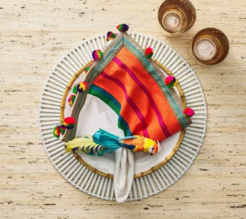 Kim Seybert Rio Napkin Ring - Set of 4 - Image 2