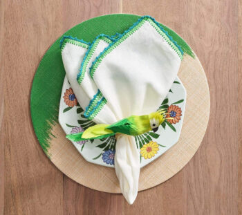 Kim Seybert Parakeet Napkin Ring - Set of 4 - Image 2